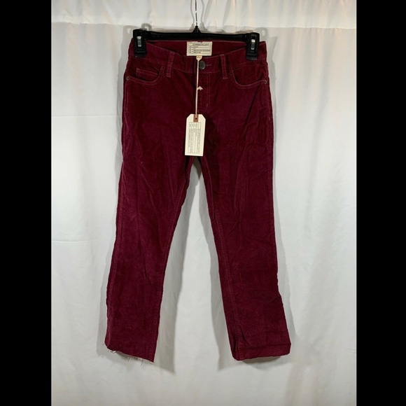 NWT Current/Elliott Kick Corduroy Cropped Pants - Picture 2 of 8